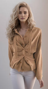 Falten Unregelmäßiger Strickpullover Für Revers Gespleißt